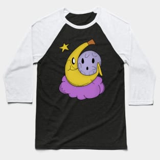 Banana Hanging with Moon Baseball T-Shirt